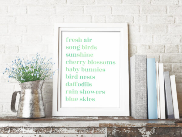 spring favorites free printable art