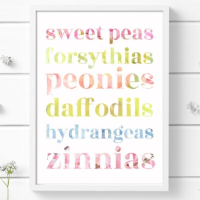 6 Fresh and Colorful Free Spring Printables