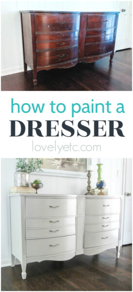 how to paint a dresser