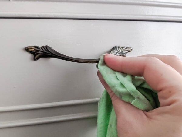 painting dresser hardware