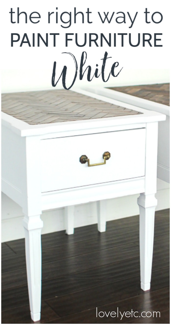 How to Paint Furniture White Without Bleed Through