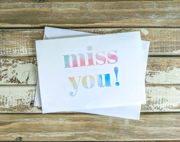 printable miss you card