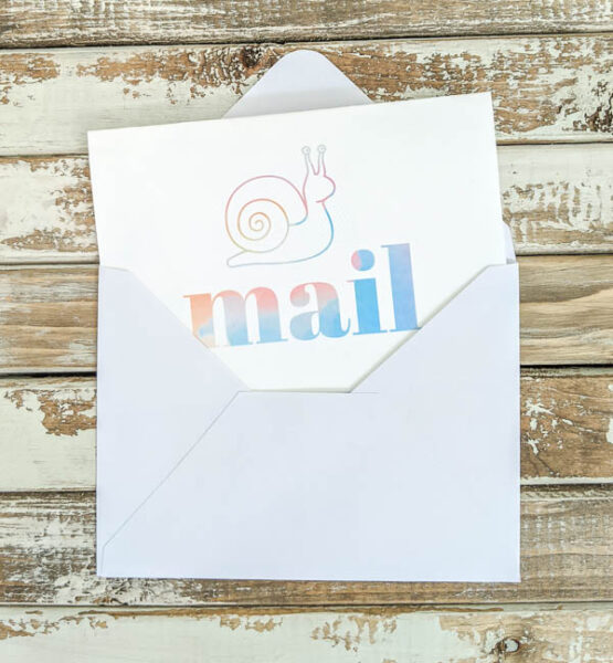 printable snail mail card