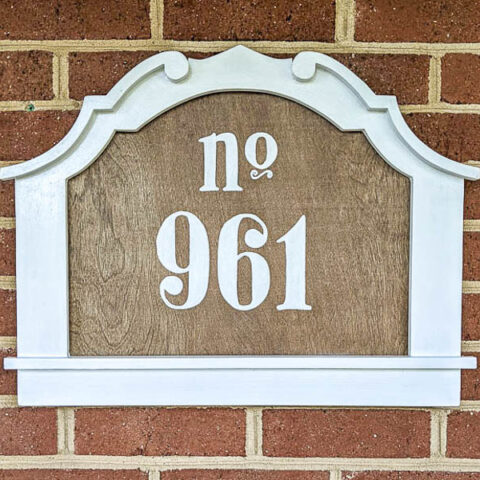 How to make a charming DIY house number sign