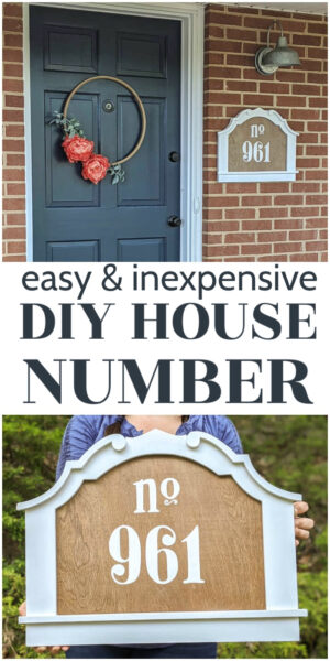 easy and inexpensive diy house number