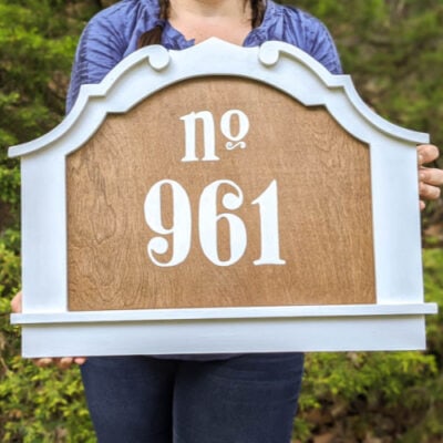 How to make a charming DIY house number sign