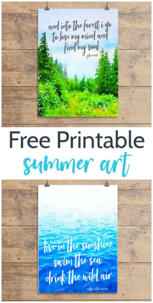 Free Printables Colorful Art For Summer Lovely Etc