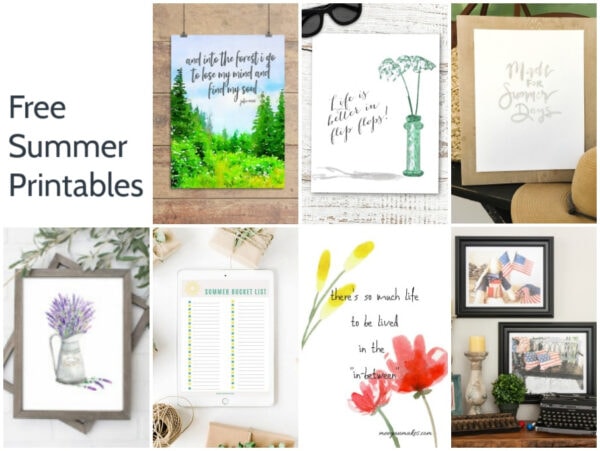 7 free summer printables