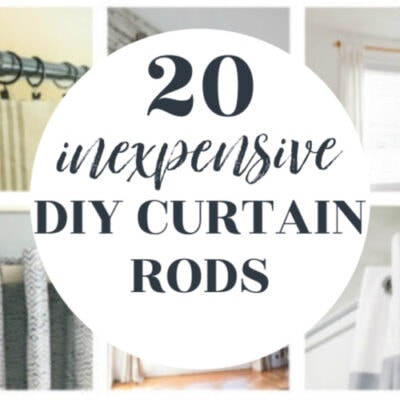 20 Inexpensive DIY Curtain Rods That Anyone Can Make