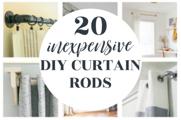 20 Inexpensive DIY Curtain Rods That Anyone Can Make