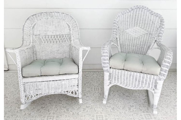 How To Paint Wicker Furniture That Will Last For Years Lovely Etc