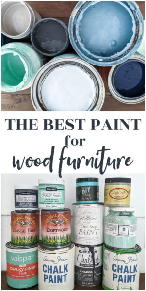 collage of different types of furniture paint