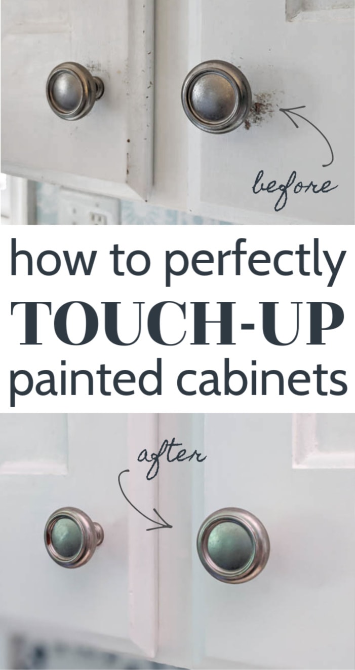 How To Touch Up Chipped Cabinet Paint, How To Touch Up White Painted Kitchen Cabinets