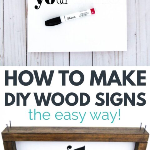 How To Make Easy Diy Wood Signs Lovely Etc