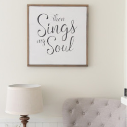then sings my soul sign
