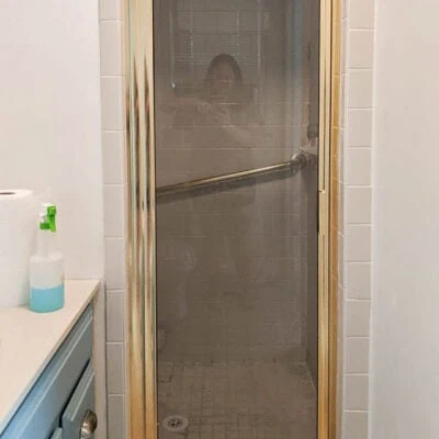 How Paint A Shower Door Frame The Easy Way!