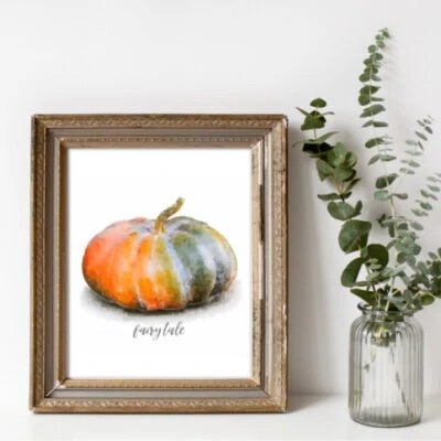 Free Fall Printables: Pretty Watercolor Pumpkins