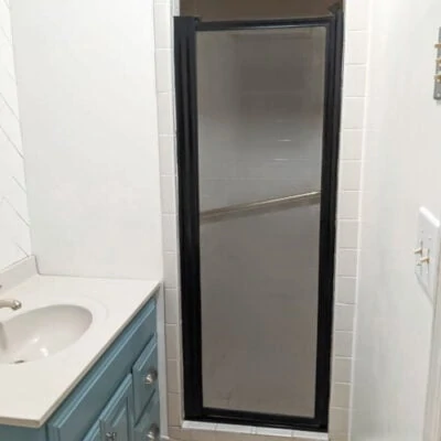 How to Paint a Shower Door Frame on the Cheap