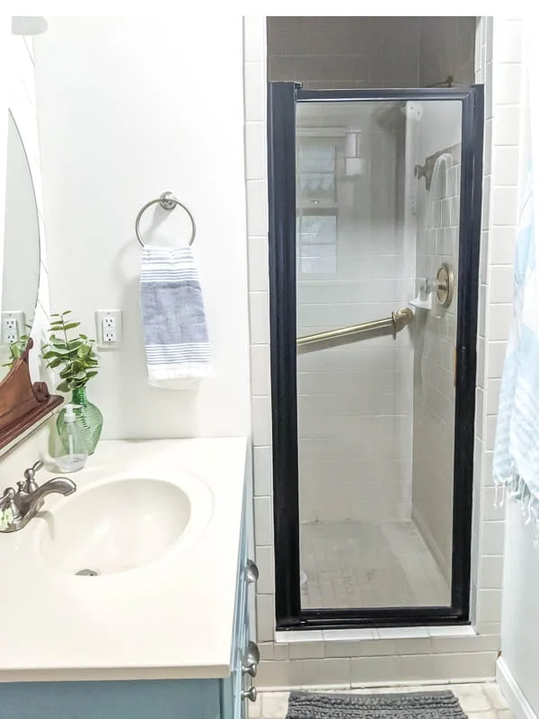 How to Paint a Shower Door Frame on the Cheap