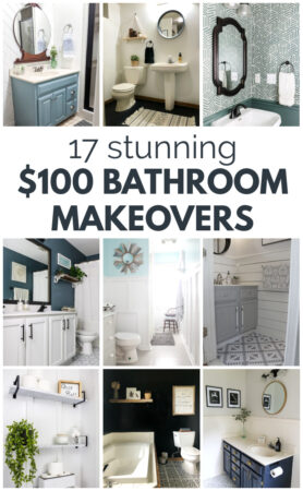 17 Budget Bathroom Makeovers Finished For Under $100