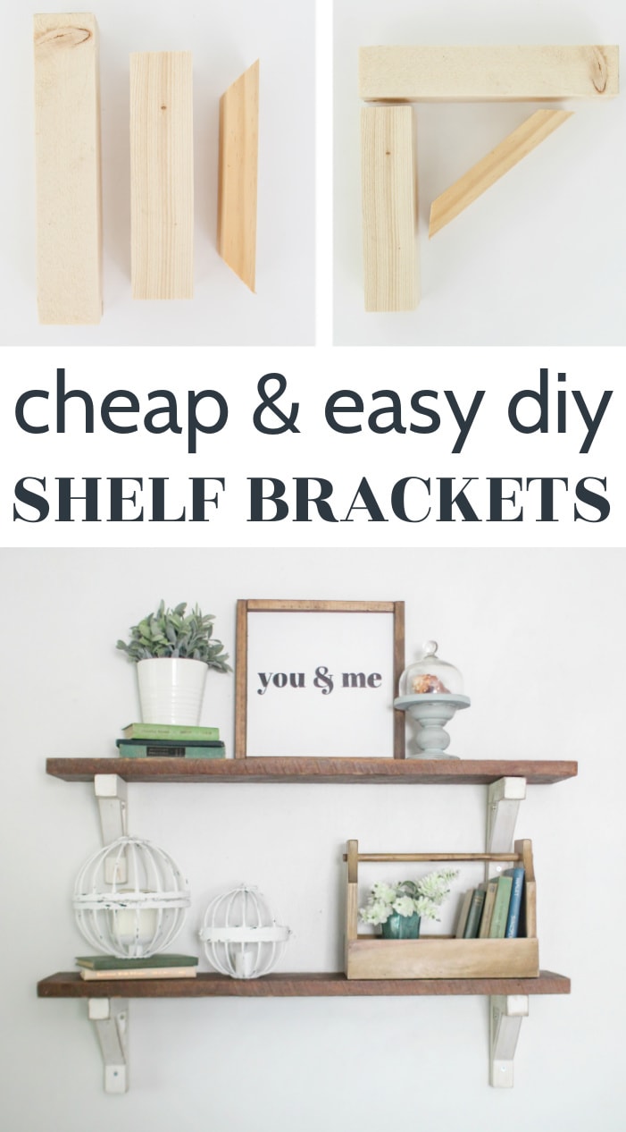 Diy Wood Shelf Bracket / How To Make Cheap And Easy Diy Shelf Brackets Lovely Etc : One shelf bracket is mounted to a wooden stud and the other is attached to drywall only using toggler drywall anchors.