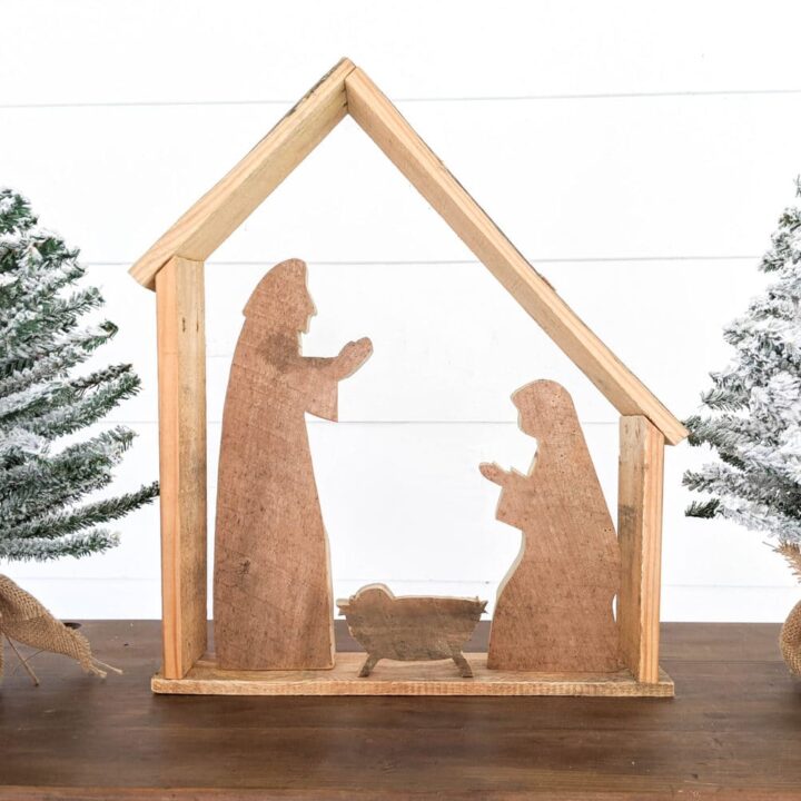 diy wooden nativity