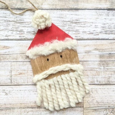 How to Make an Easy DIY Santa Ornament