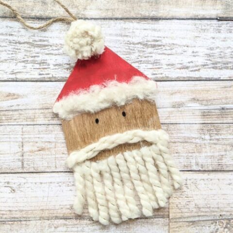 diy santa ornament