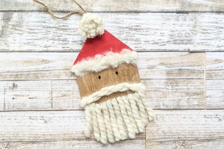 diy santa ornament