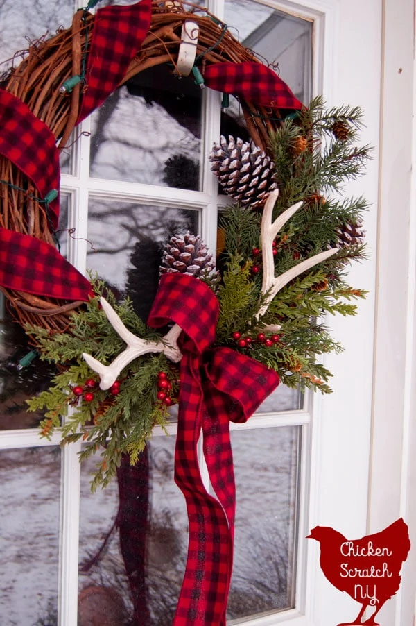 11 Ways to Add Buffalo Plaid Christmas Decorations - Marty's Musings