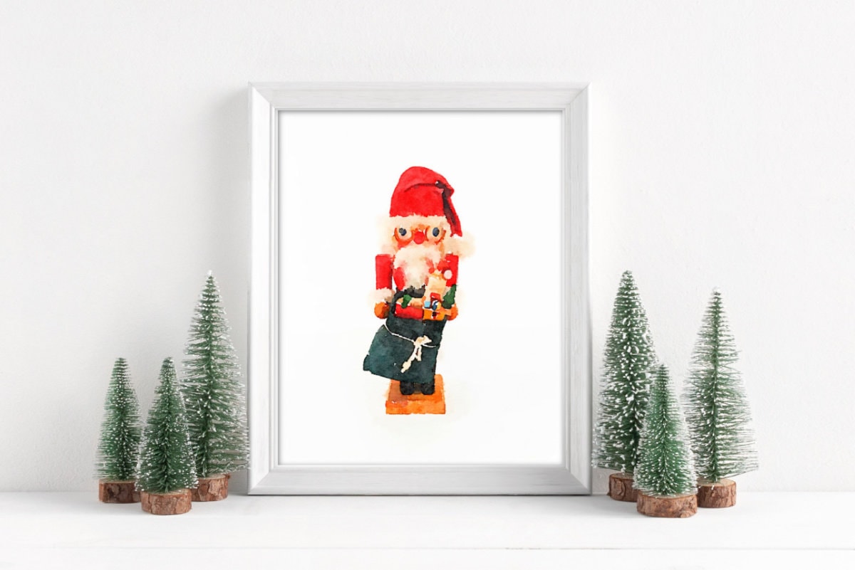 Free Christmas Printables: Nutcrackers and Santas