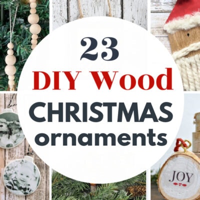 23 Creative DIY Wood Christmas Ornaments
