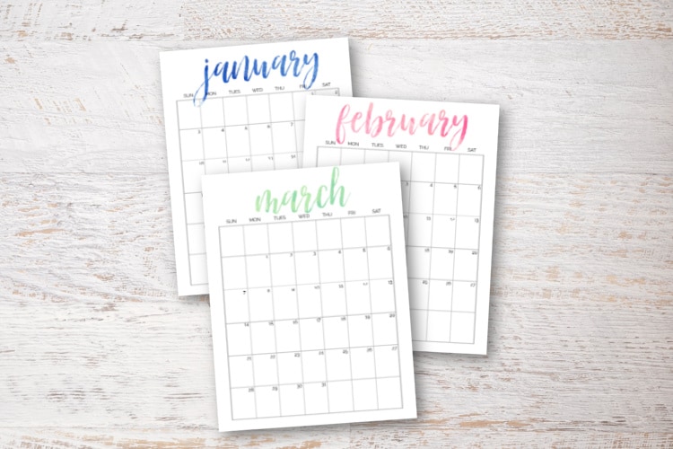 simple and pretty free printable 2021 and 2022 calendars lovely etc