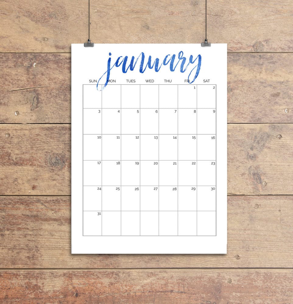 Vertical Monthly Calendar Printable 2023 Printable Calendar 2023