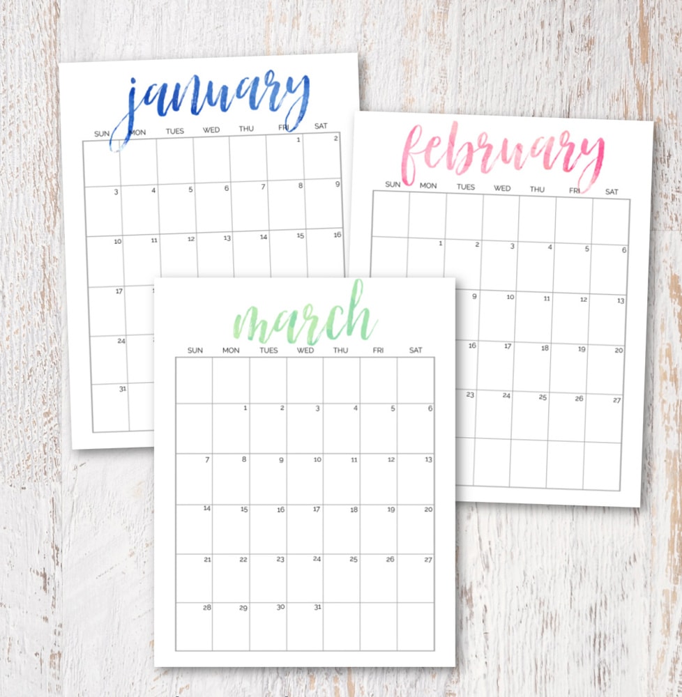Simple And Pretty Free Printable 2023 Calendars