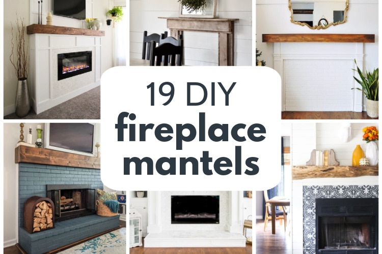 19 Amazing Diy Fireplace Mantel Ideas, How To Build A Rustic Fireplace Mantel From Scratch