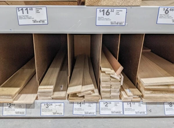 Project boards in all different sizes for sale at Lowes.