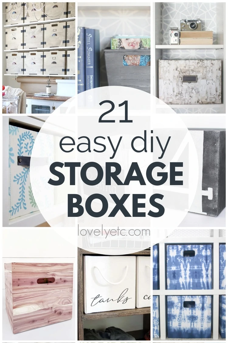 21 Budget-Friendly DIY Storage Boxes - Easy To Make