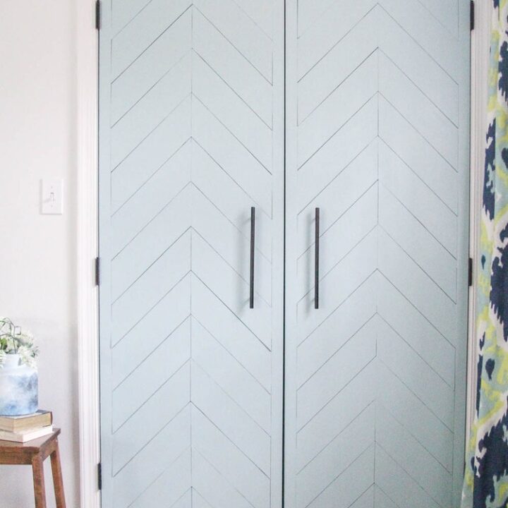 Closet Door Makeover on a Budget