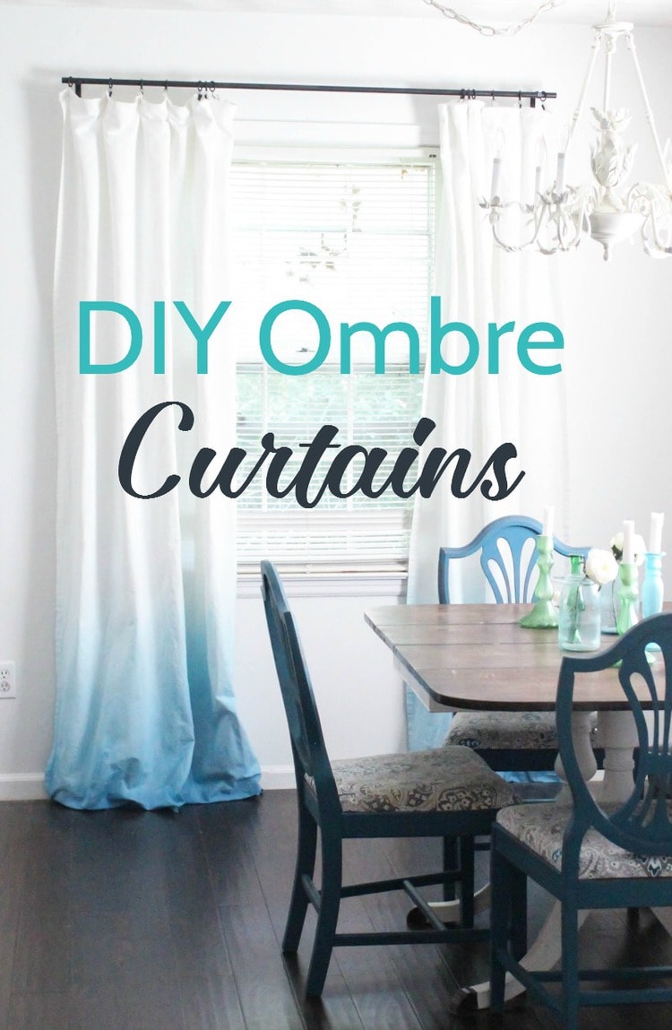 How to Make Beautiful DIY Ombre Curtains Lovely Etc.