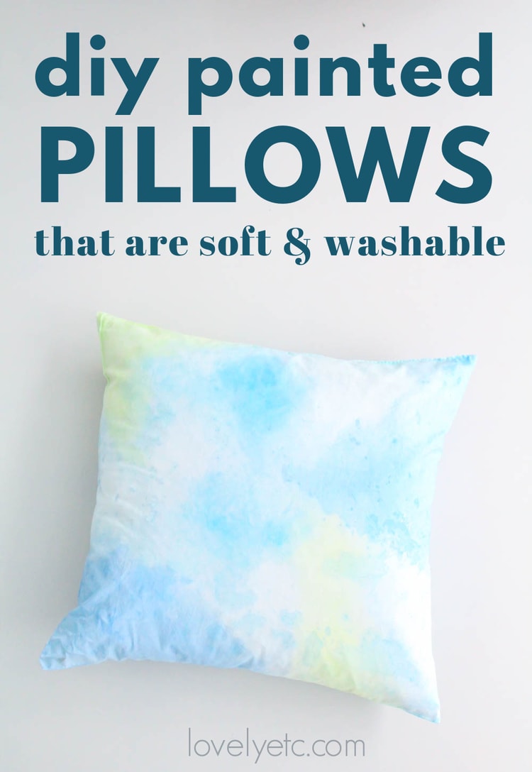 How to Paint Pretty Watercolor Pillows