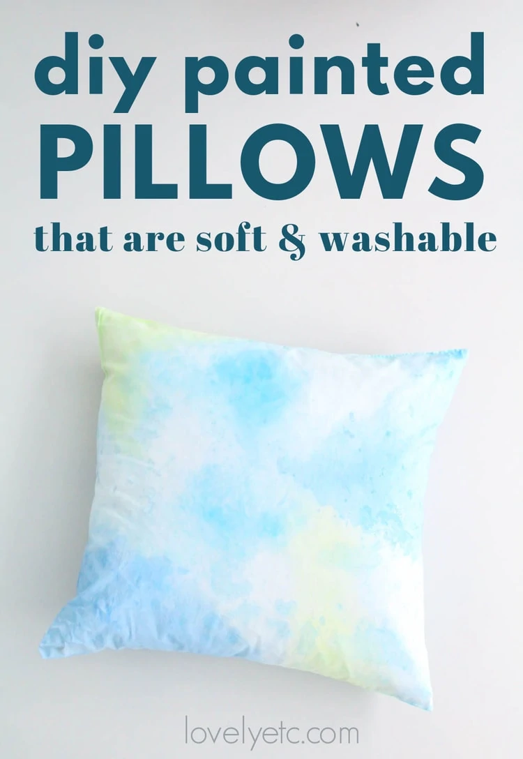 diy painted pillow