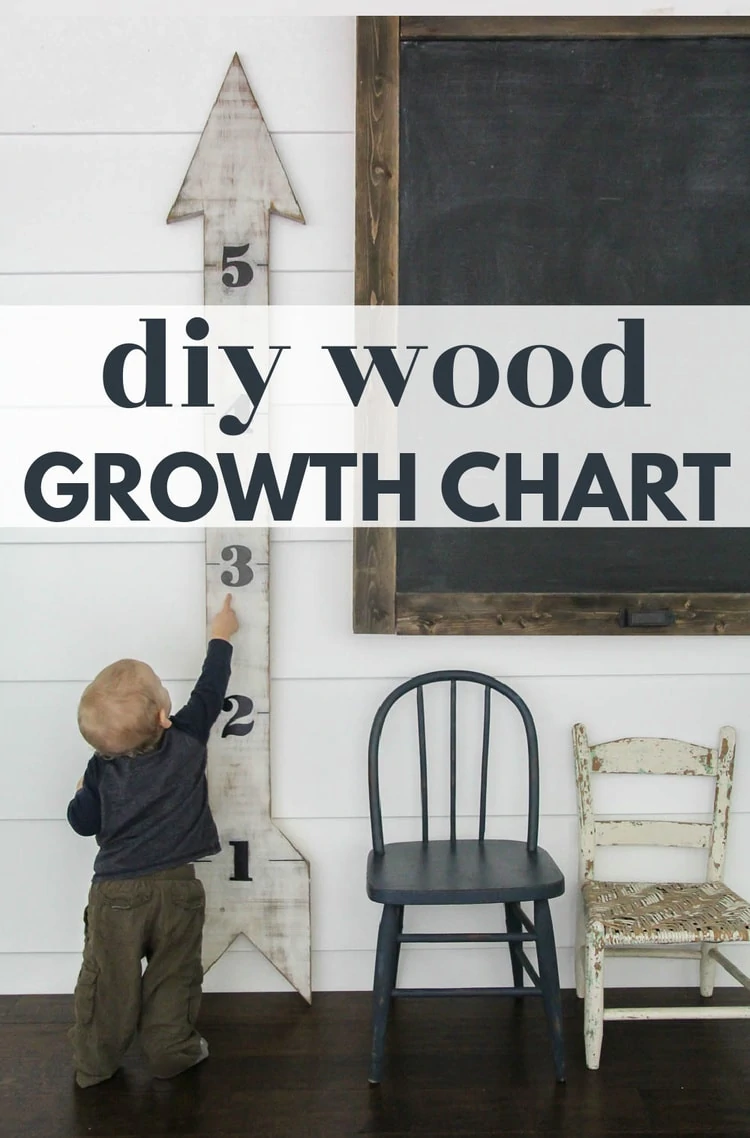 diy wood growth chart