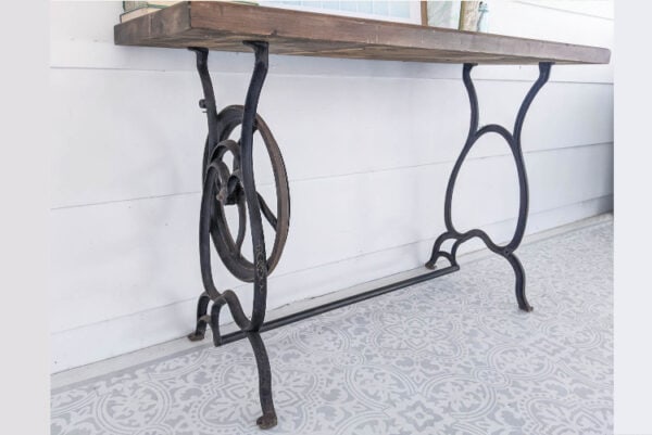 How to Repurpose a Vintage Sewing Machine Table as a Desk