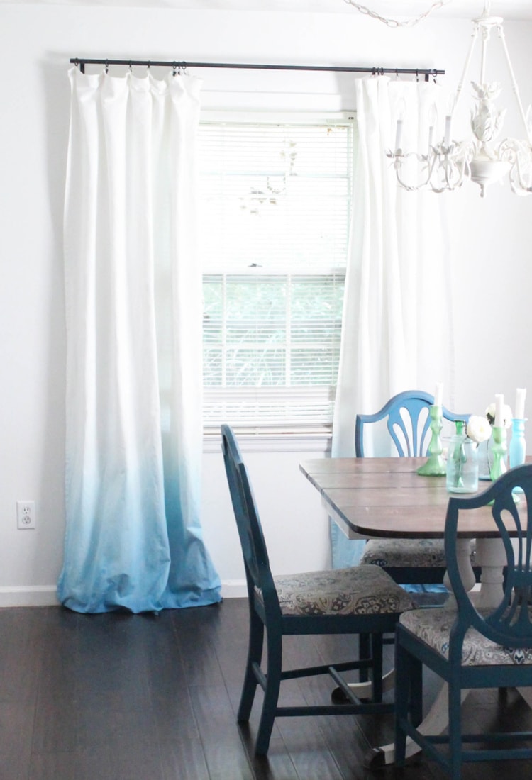 How To Make Beautiful Diy Ombre Curtains Lovely Etc How To Make Beautiful Diy Ombre Curtains Lovely Etc