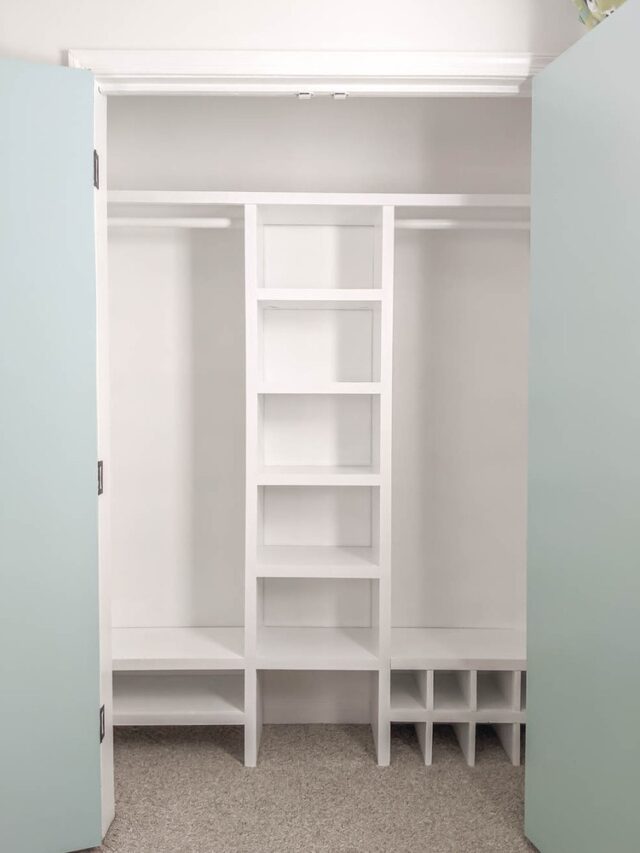 Diy closet shelf and rod best sale
