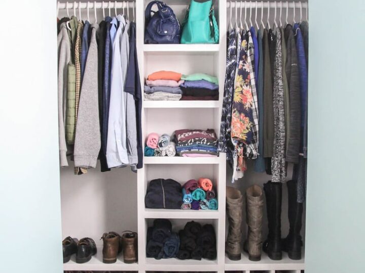 Inexpensive Diy Closet Organizer, Easy Fit Closet Storage