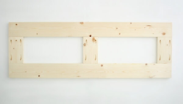 1/4 boards connected to make front face of shutters.