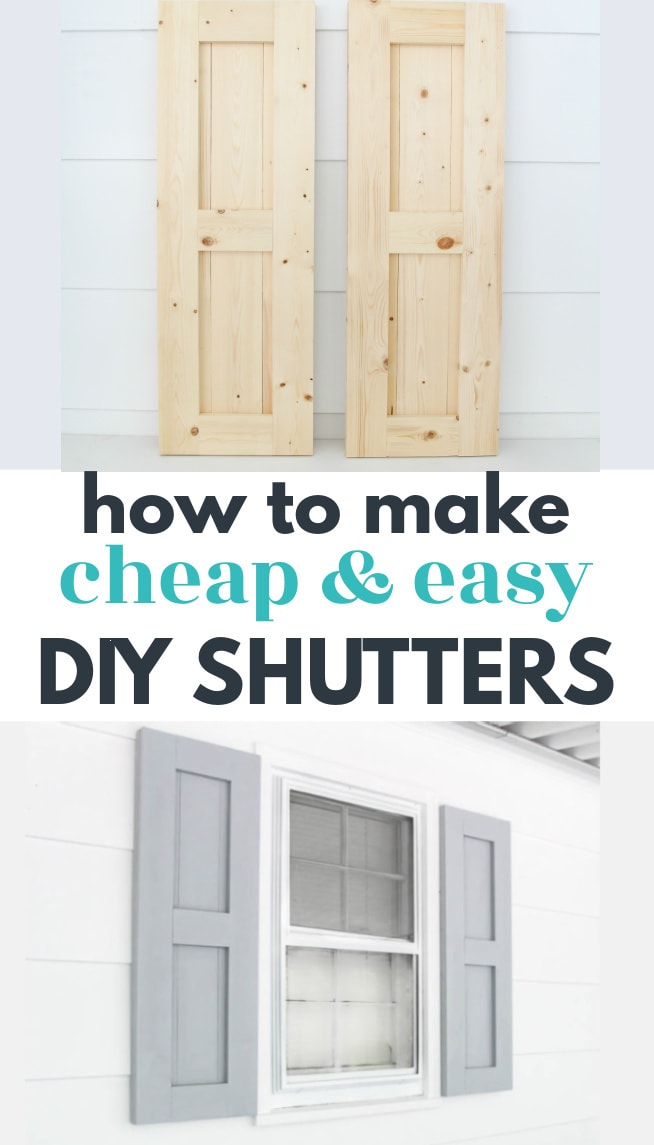 How To Build Simple Stylish Diy Wood Shutters Lovely Etc - Diy Outdoor Shutter Ideas