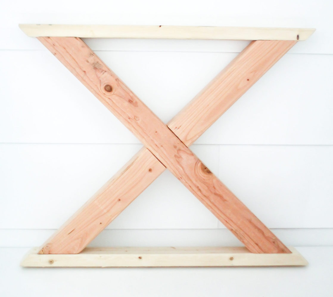 How to Build a Beautiful DIY Farmhouse Table with X Legs Lovely Etc.